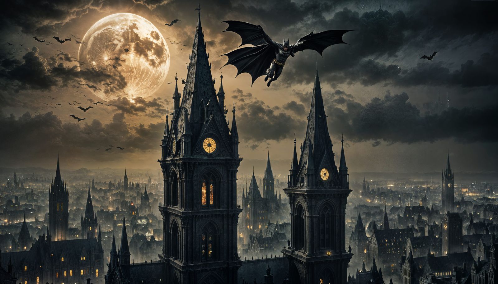 Batman in Gotham: Gothic Horror Art
