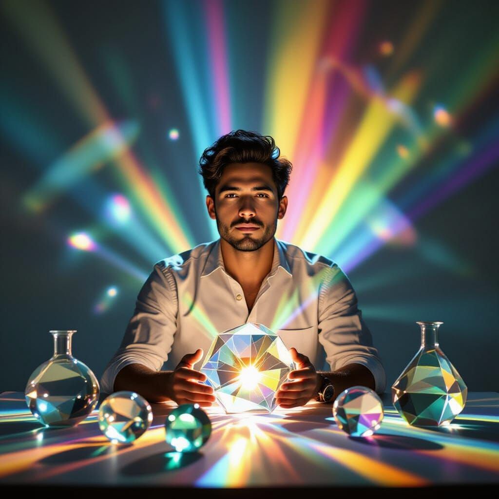 light through a prism