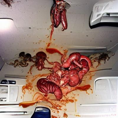 Gory Depiction of Carnage and Morbid Anatomy