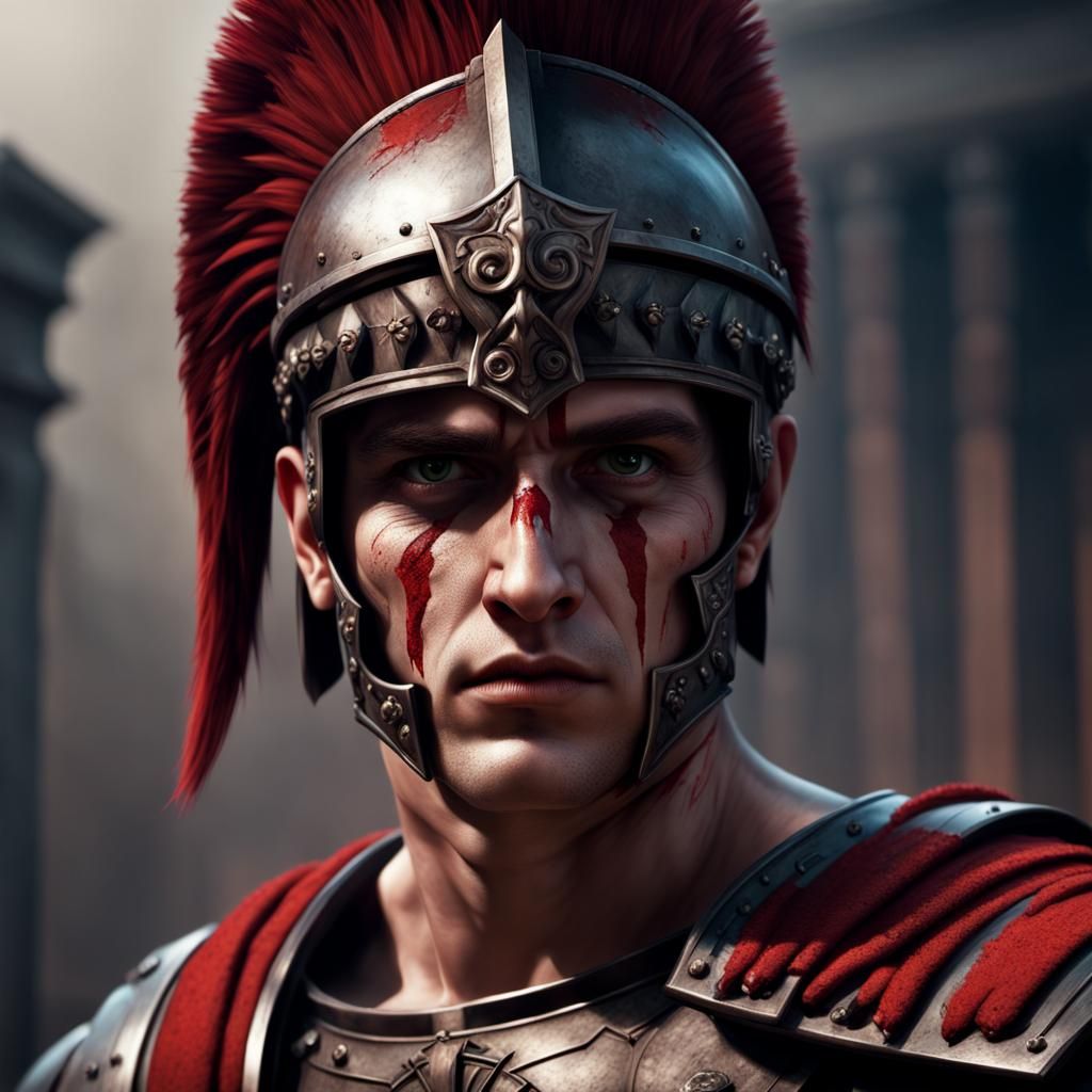 Roman centurion Emo Goth high resolution realistic skin shar...