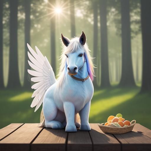 Magical Pegasus Snack Bag in Meadow