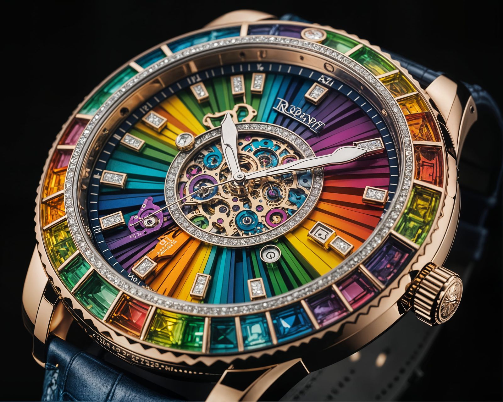 Rainbow Hyperrealistic Watch Design
