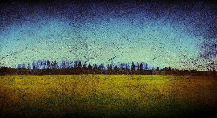 Ethereal Dawn Vignette in Early 20th Century Style