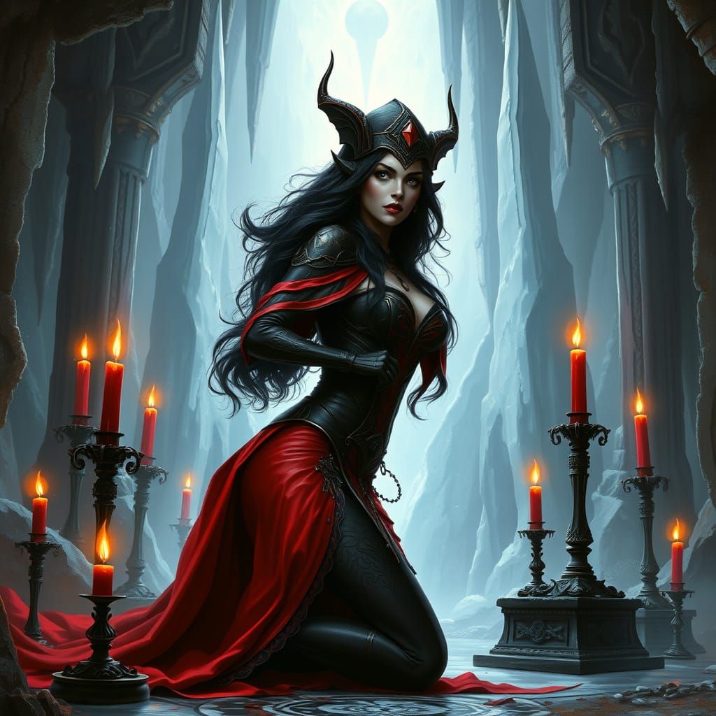 Dark Goddess of the Sith: A Gothic Fantasy Portrait