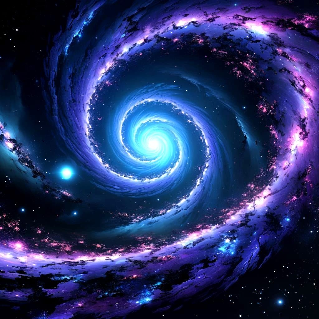 Cosmic Galaxy in Vibrant Hues