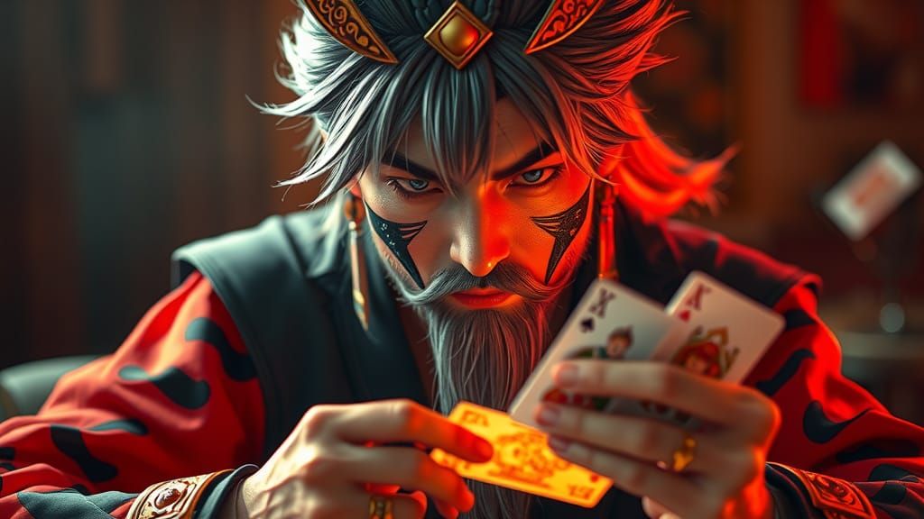 Master Roshi and Cell Playing Cards