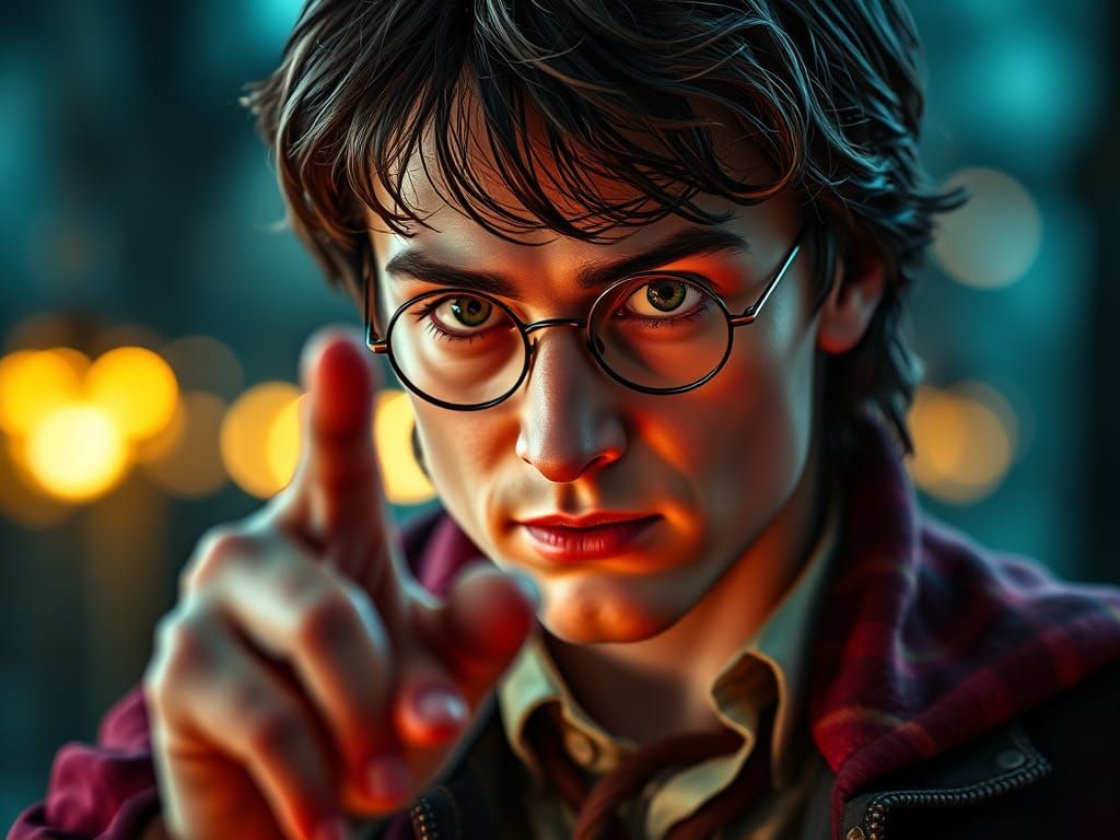 Harry Potter Portrait in Dramatic Lighting