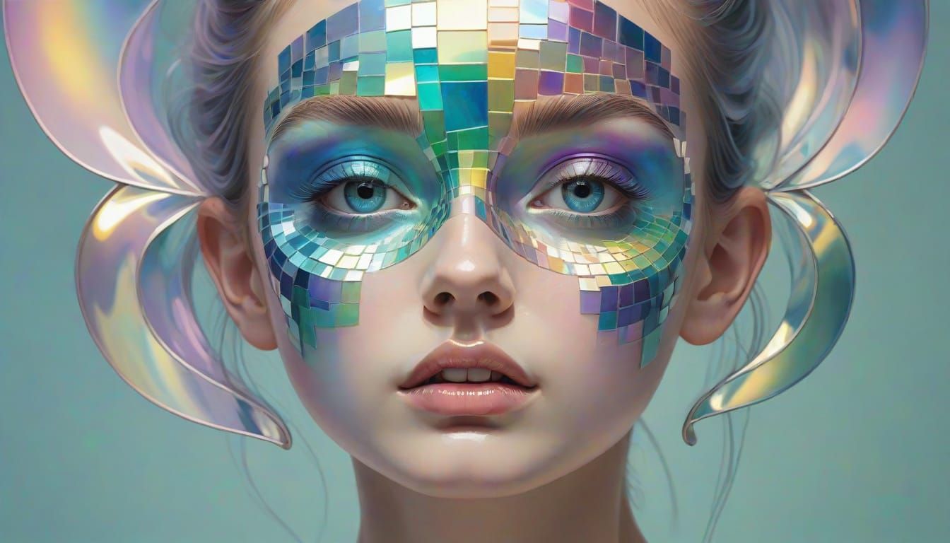 Iridescent Dadaism Surreal Composition