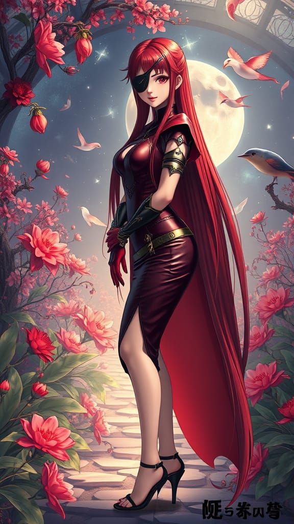 Mystical Fayri in Cosmic Garden, Anime Art