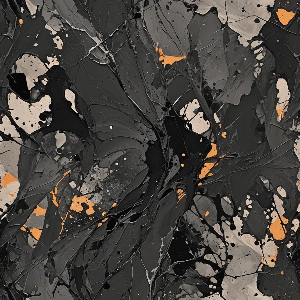 Vibrant Abstract Art in Complementary Hues