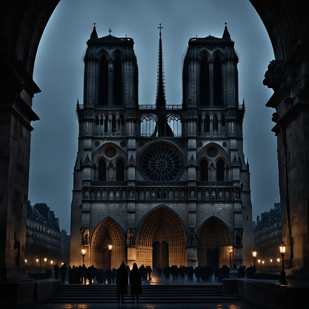 La Stryge of Notre-Dame in Gothic Dark Fantasy