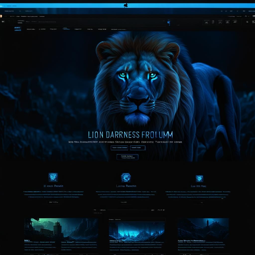 Lion in the Darkness Forum: Cinematic Screenshot