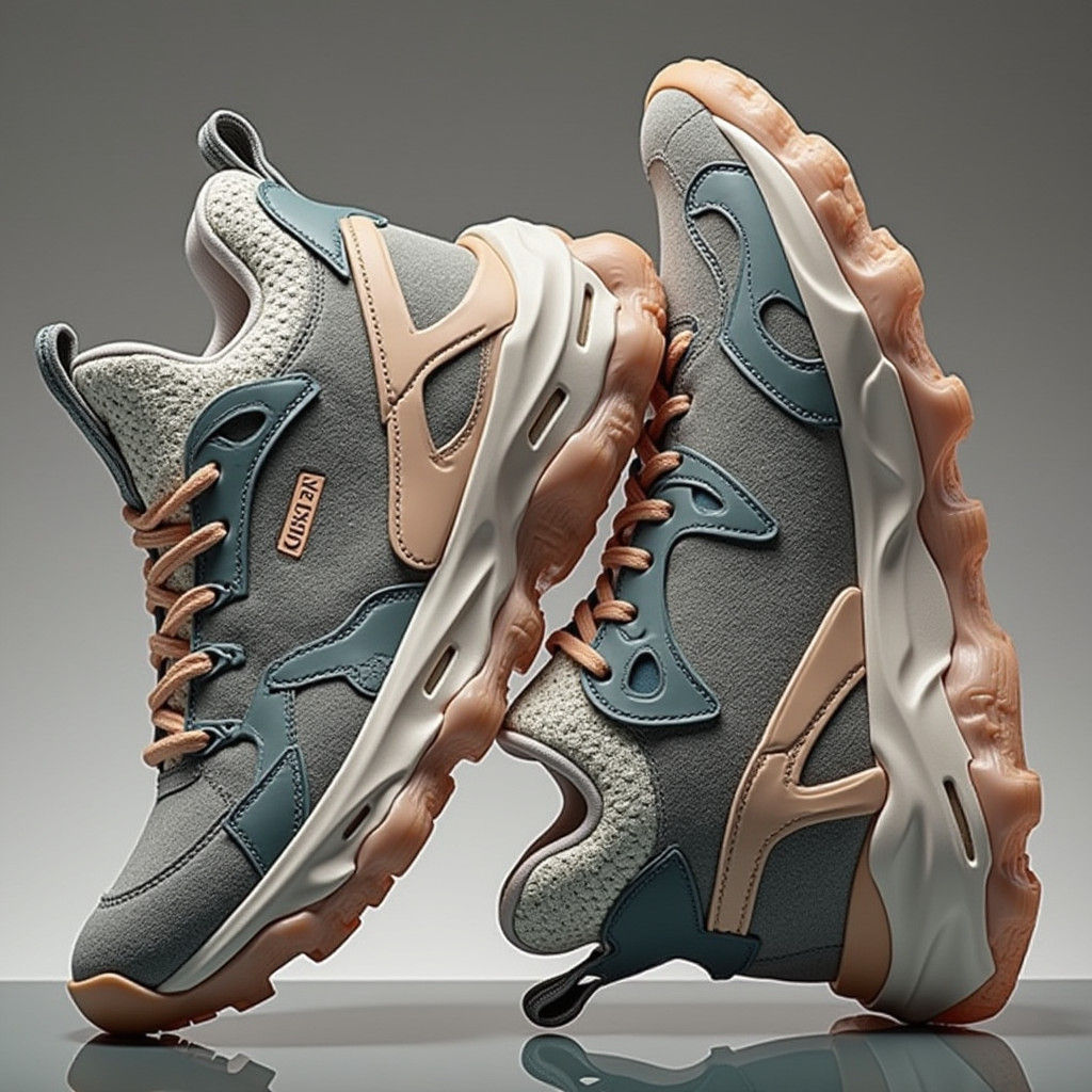 Luxury Sneaker Close-Up in Dramatic Lighting