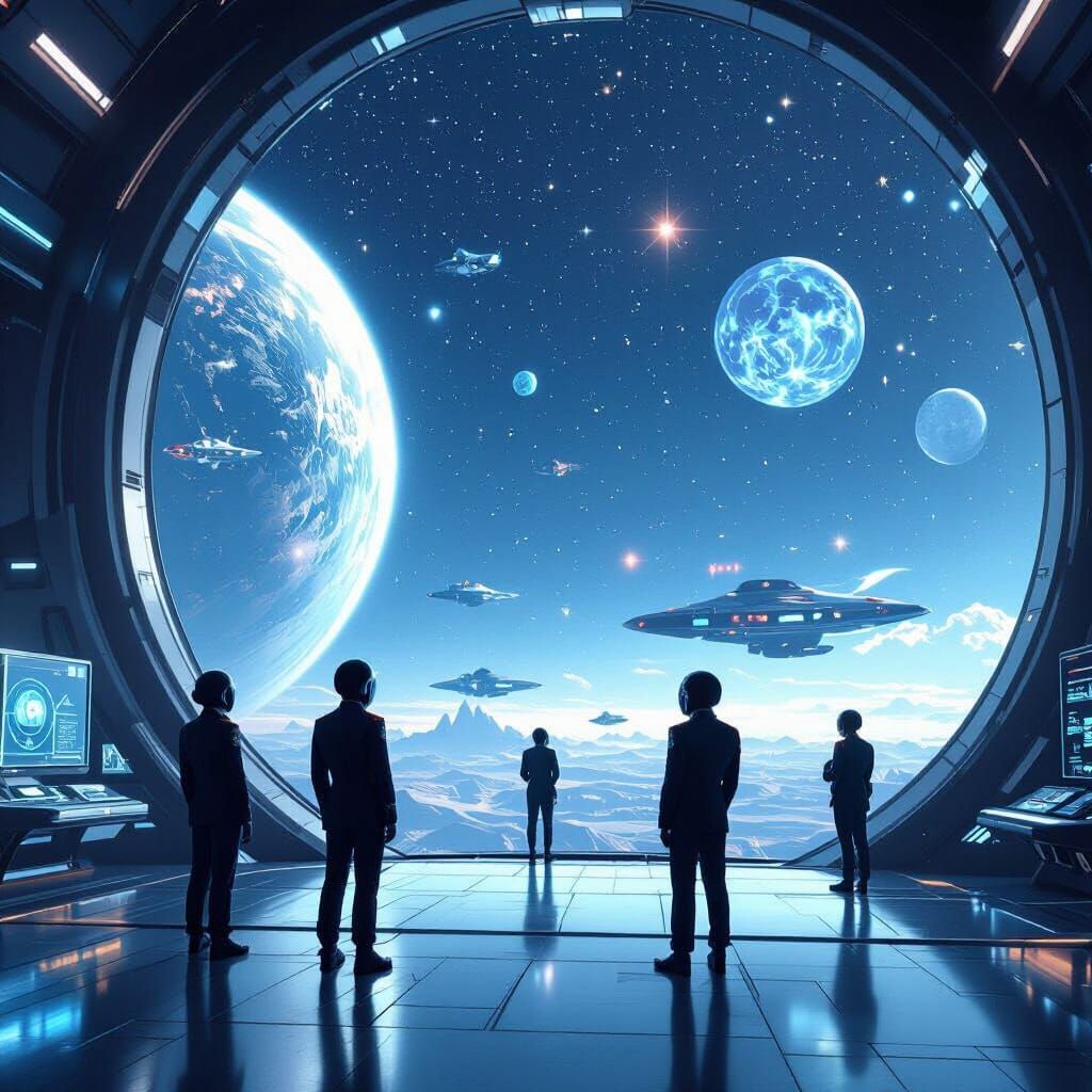 Futuristic Space Academy: Cadets in Training
