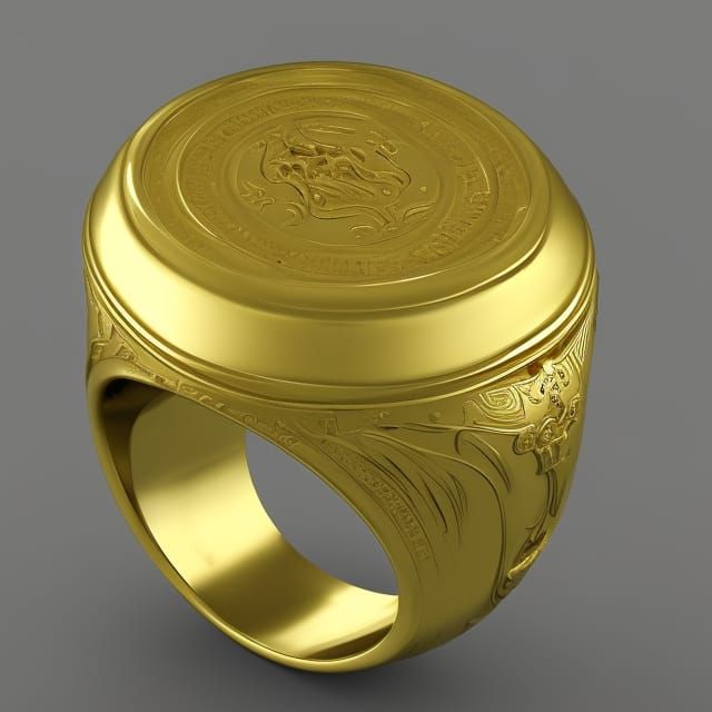 Signet Ring Romulus Augustulus Caesar