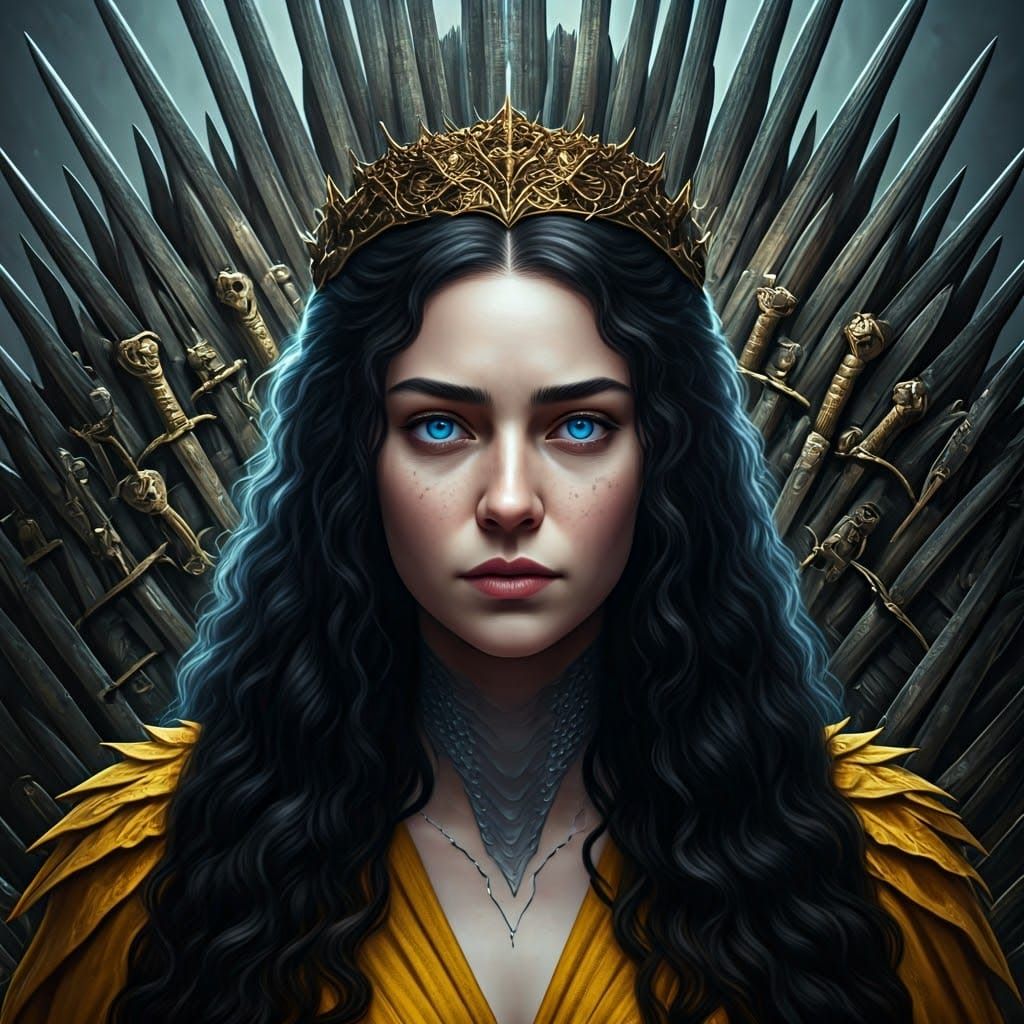 Regal Majesty with Stag and Wolf Crown