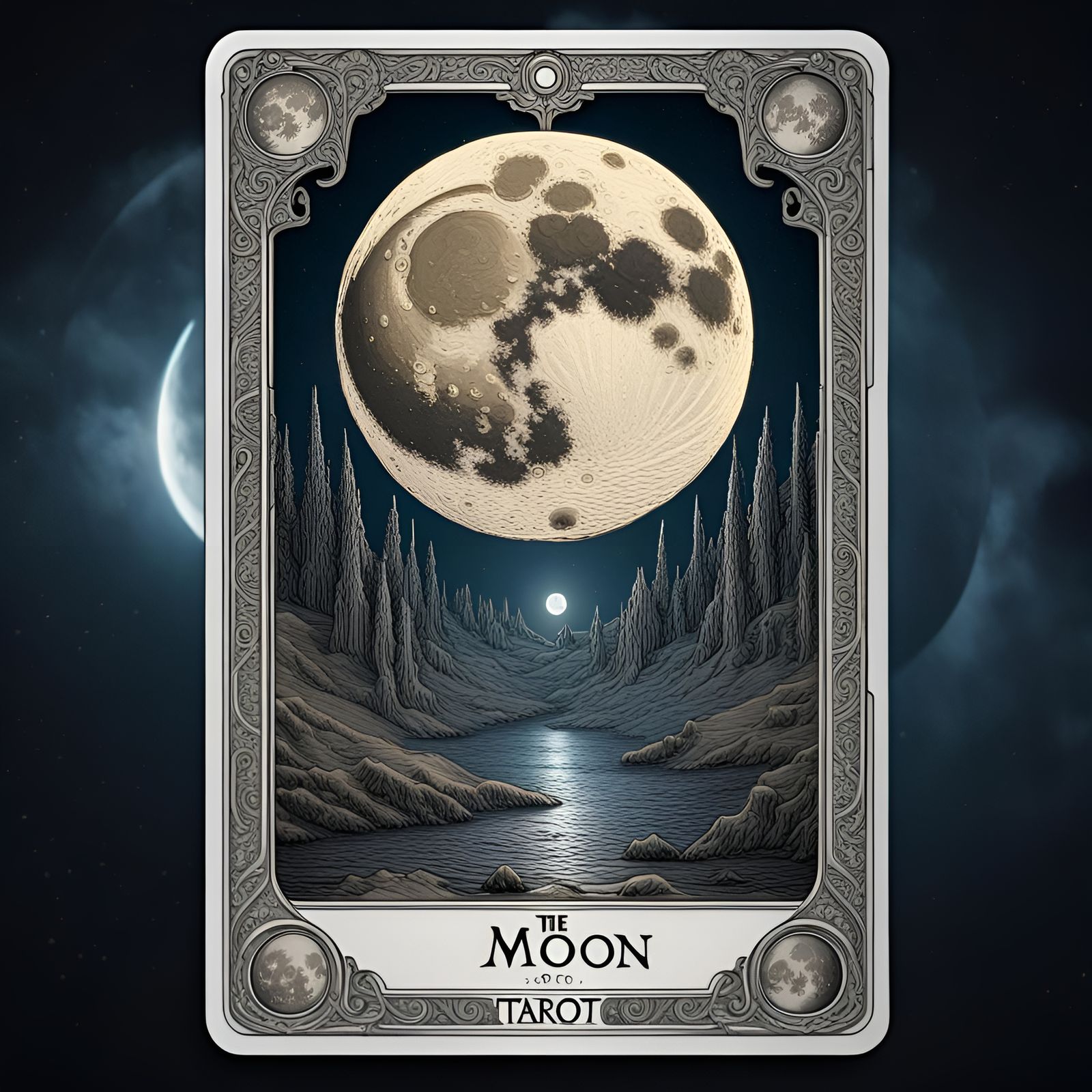 The Moon Tarot Card
