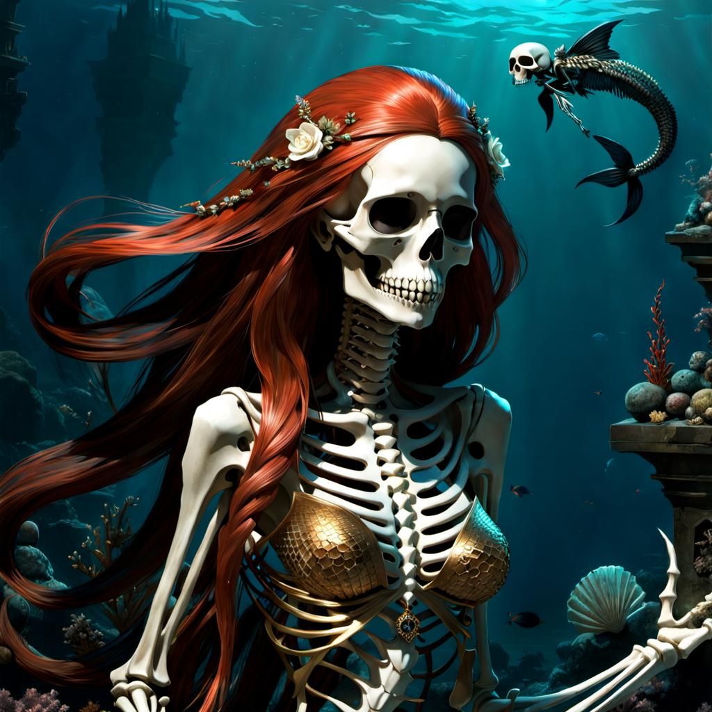 Skeleton Mermaid