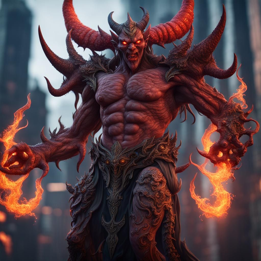 Transgender Demon Character in Helluva Boss Style