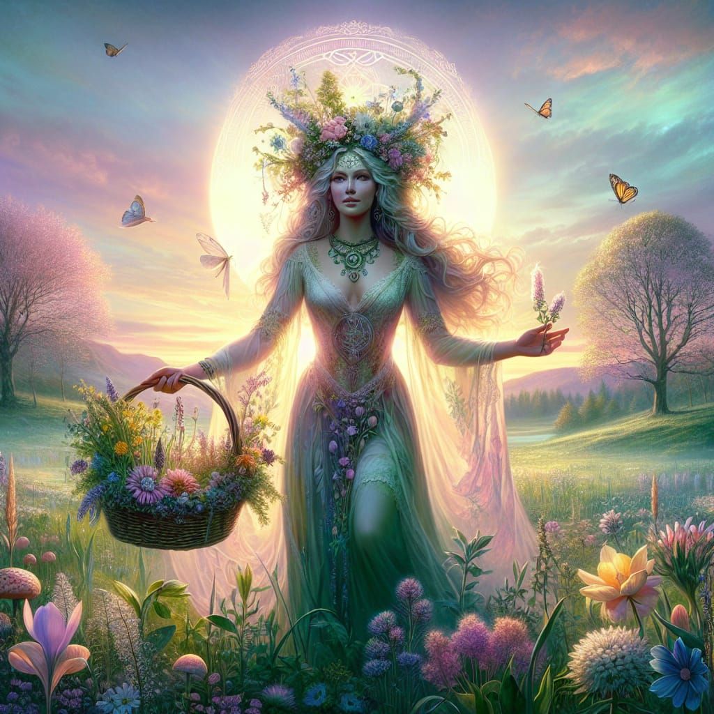 The Goddess Ostara brings a Blessed Ēostre and Spring