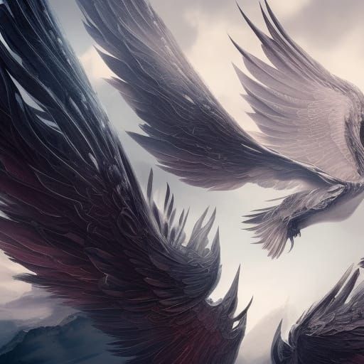 Angelic and Demonic Wing Contrast