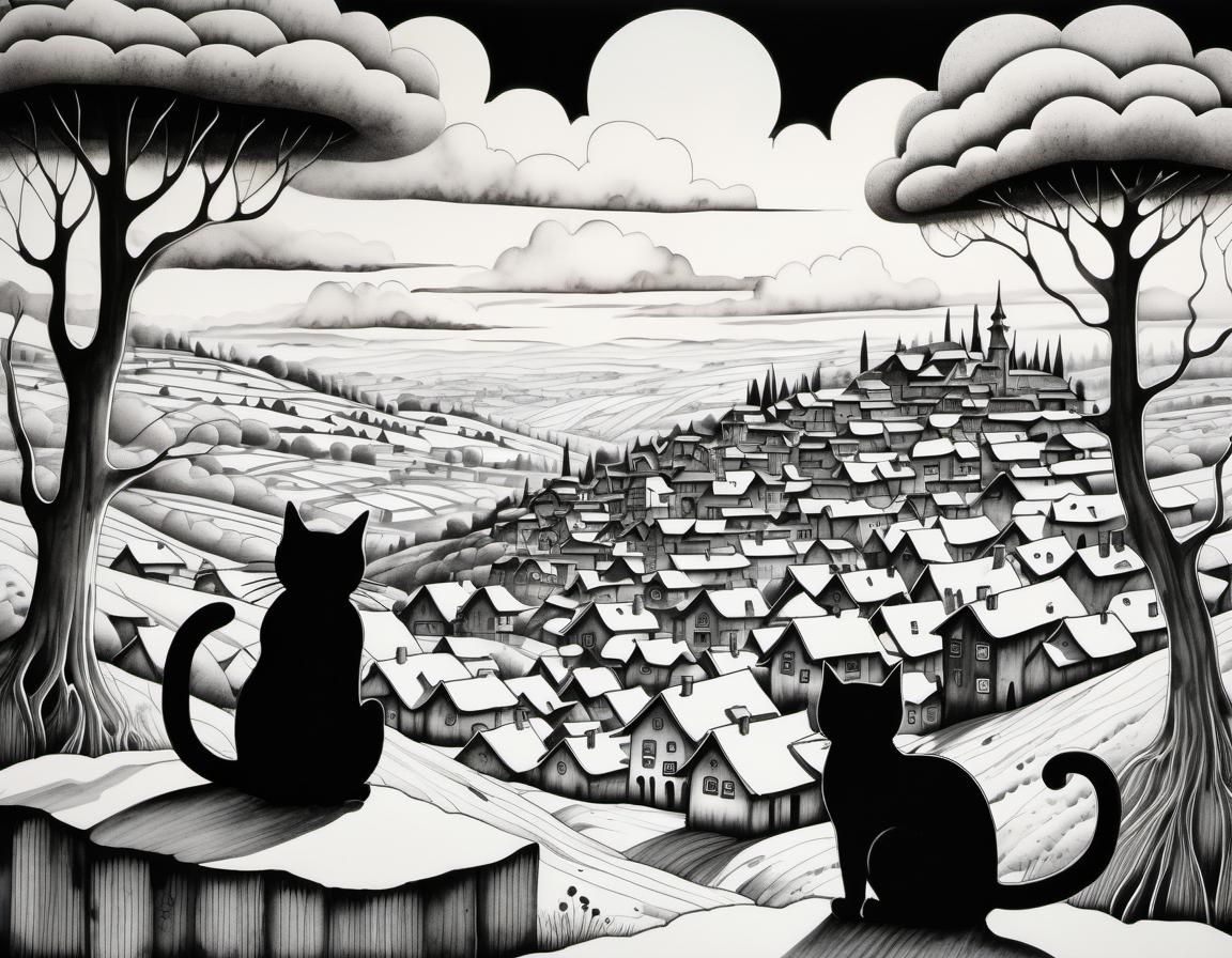 cats holding the fort!