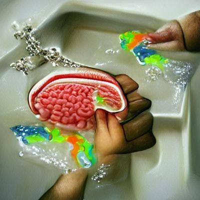 Abstract Brainwashing Concept Visualization