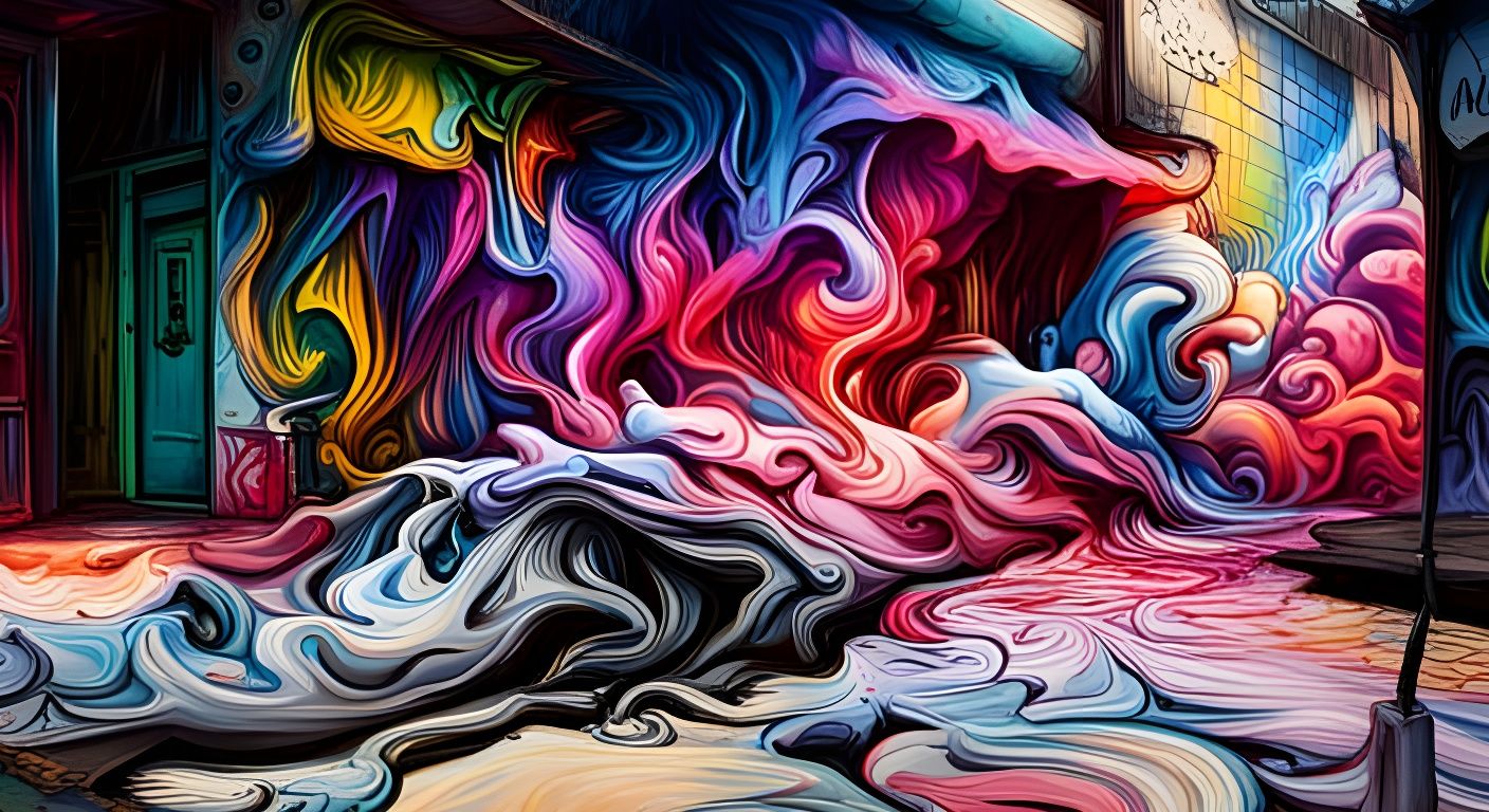 Colorful Graffiti Art: A Miasma in Street Art Style