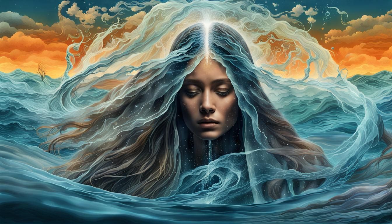 Dreamlike Digital Art Collage of Gratitude