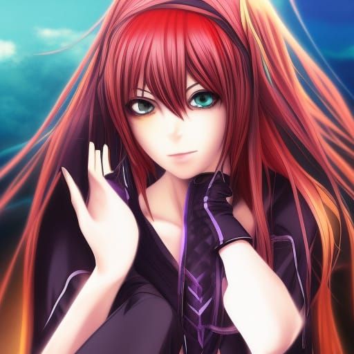 Megurine Luka in Anime Key Visual Style