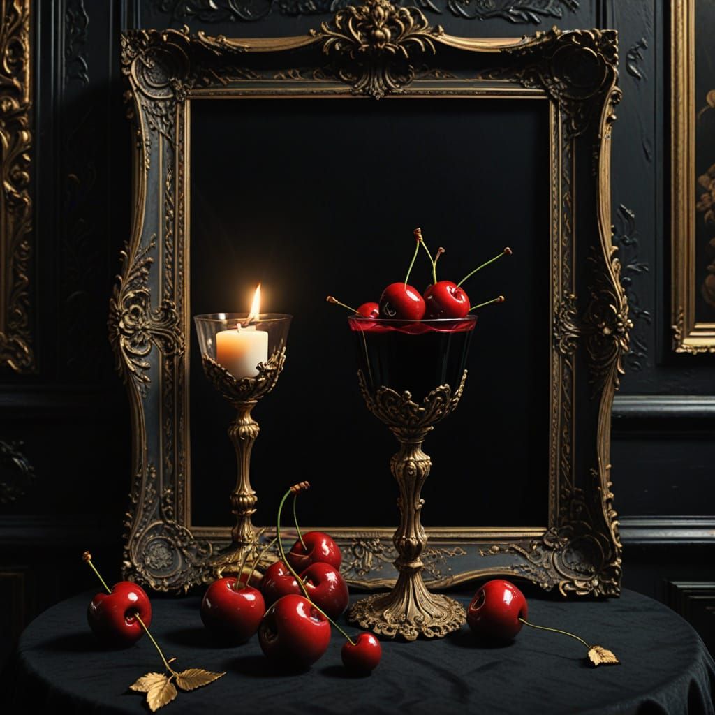 Ethereal Dark Surrealism in a Lavish Baroque Setting