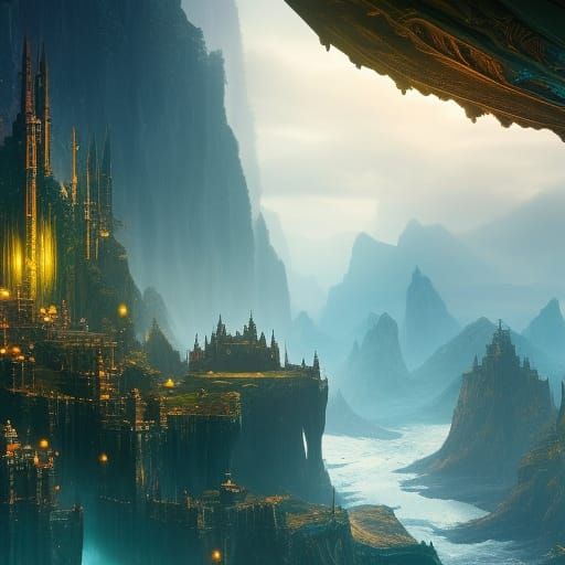 Grumpy Elf in Detailed Matte Painting