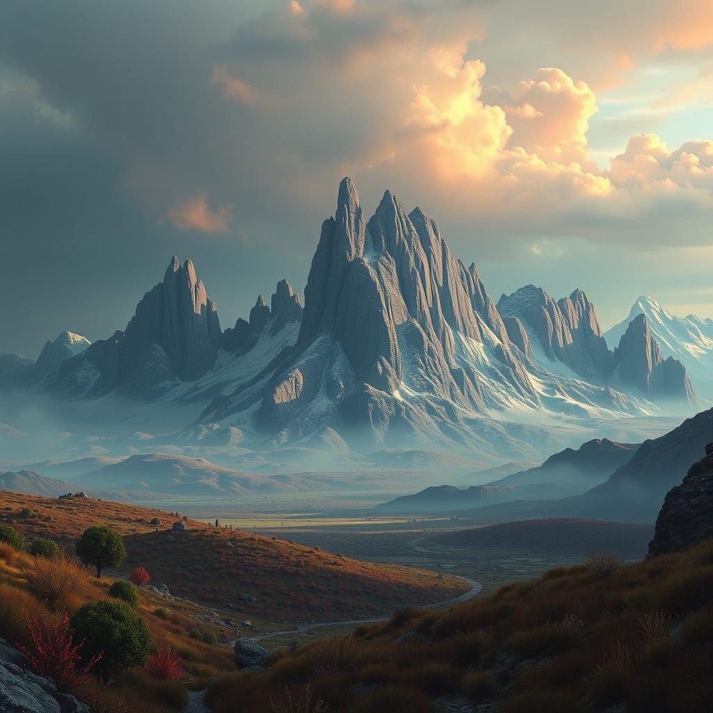 Surreal, High-Fantasy Landscape in Unreal Engine 5 Style