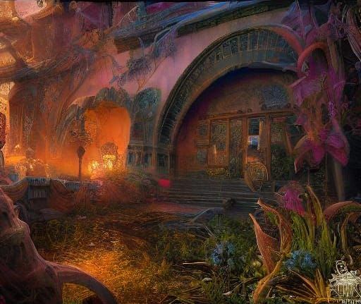 Dark Magic Wizard Laughing in the Rain