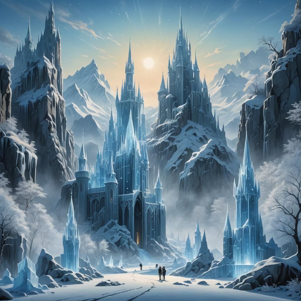 Icy Kingdom: A Hyper-Realistic Winter Landscape