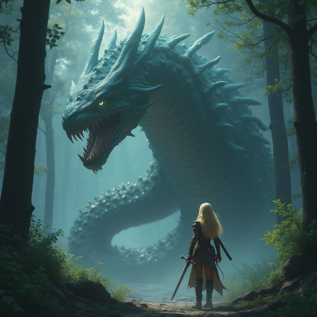 Mysterious Vore Creature Emerges from Dark Forest in Anime S...