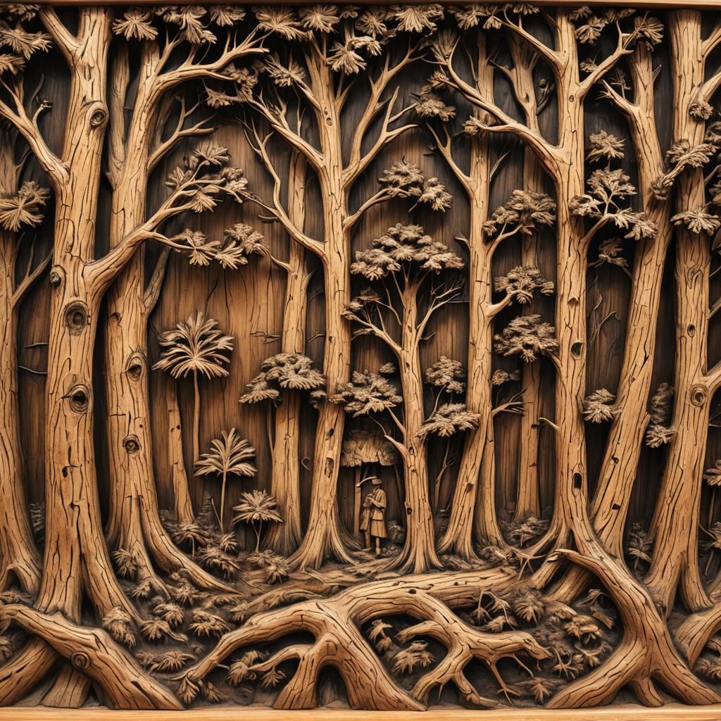 Slash Pine Carving of Georgia Piedmont