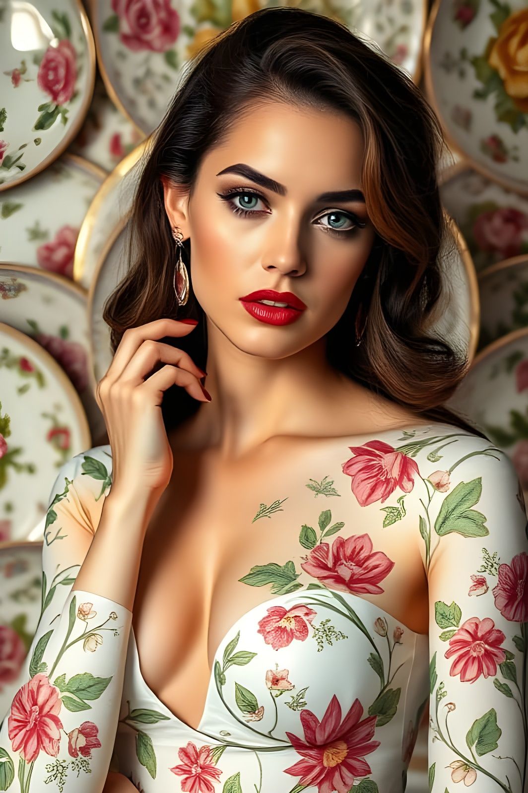 STYLE: "High-fashion romantic drama fusing ethereal elegance...