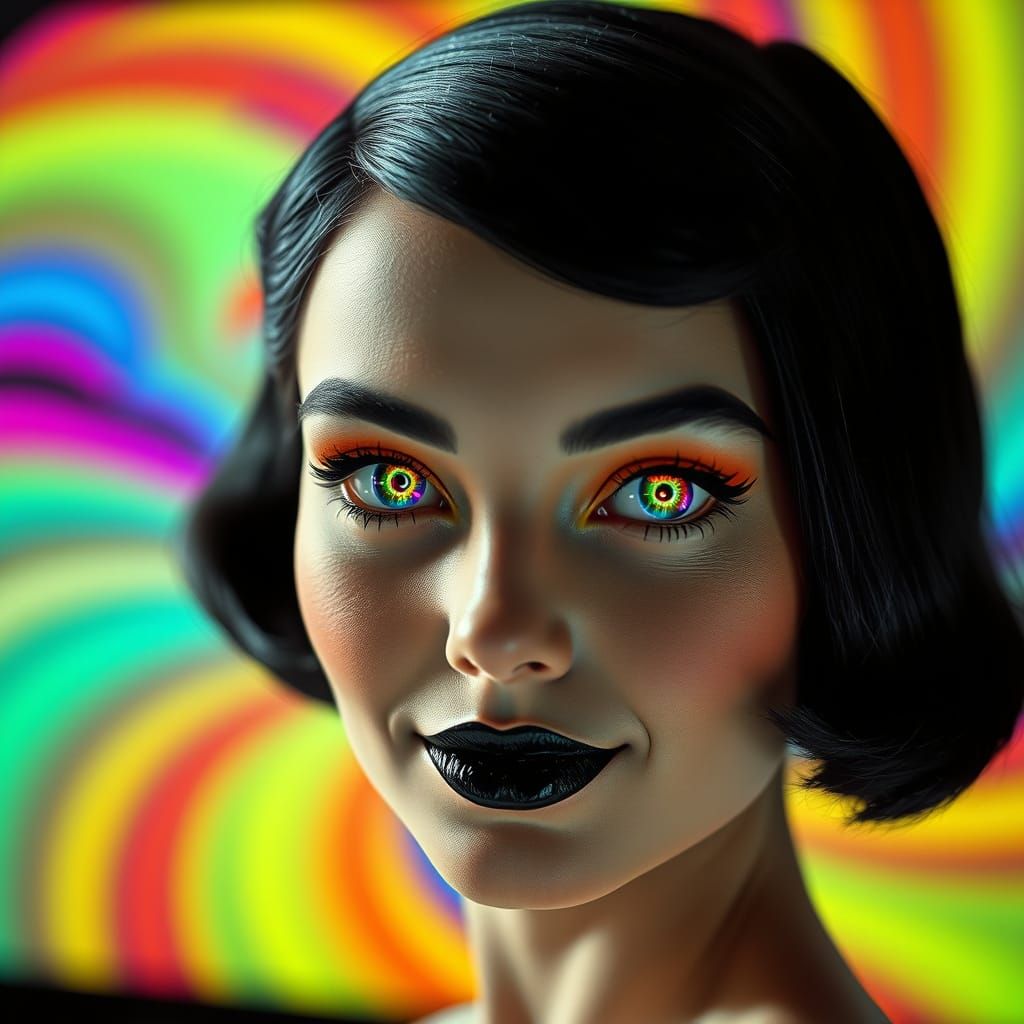 Porcelain Goddess in Hypnotic Spiral