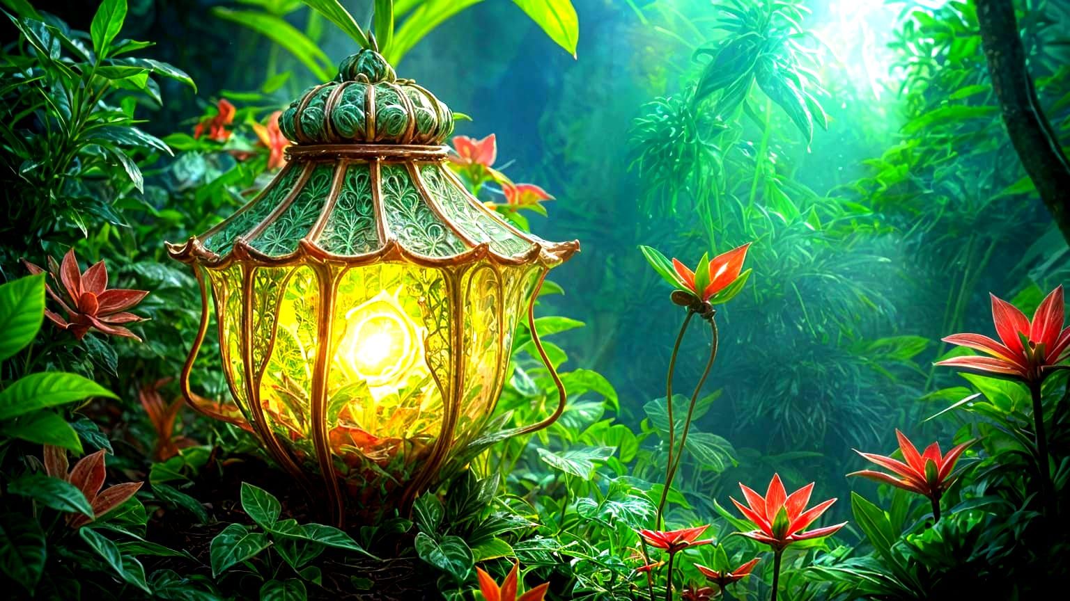 Ethereal Fantasy Filigree Blooms with Ghostly Chambers