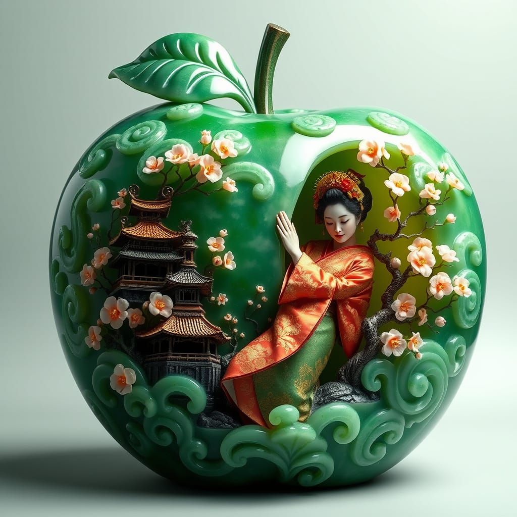 Aud has a jade apple