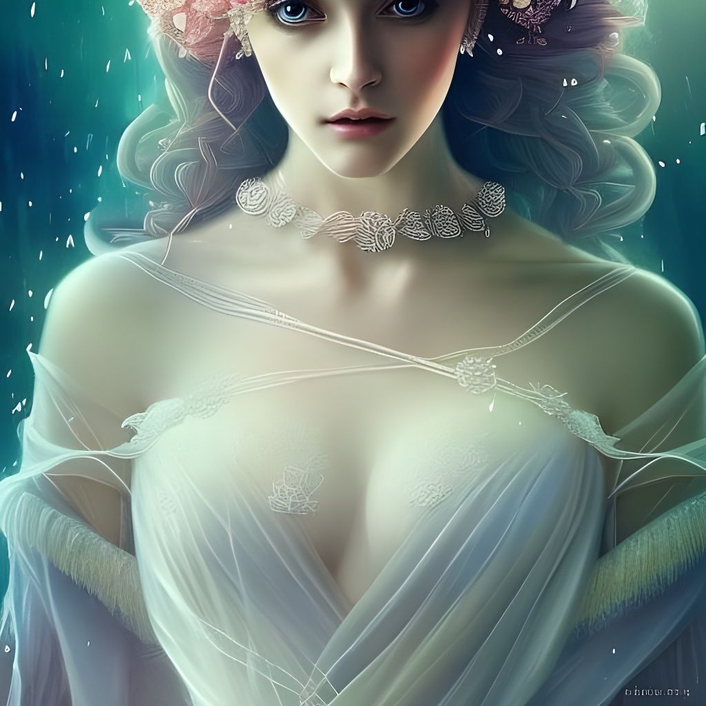 Queen Titania of the Fairies: Hyperdetailed Portrait
