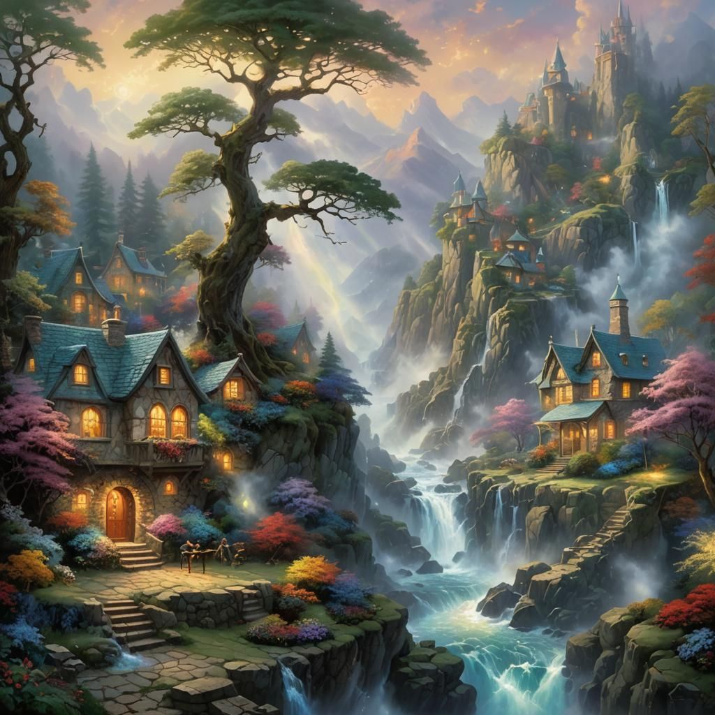 Ethereal Fantasy Image of Elemental Powers