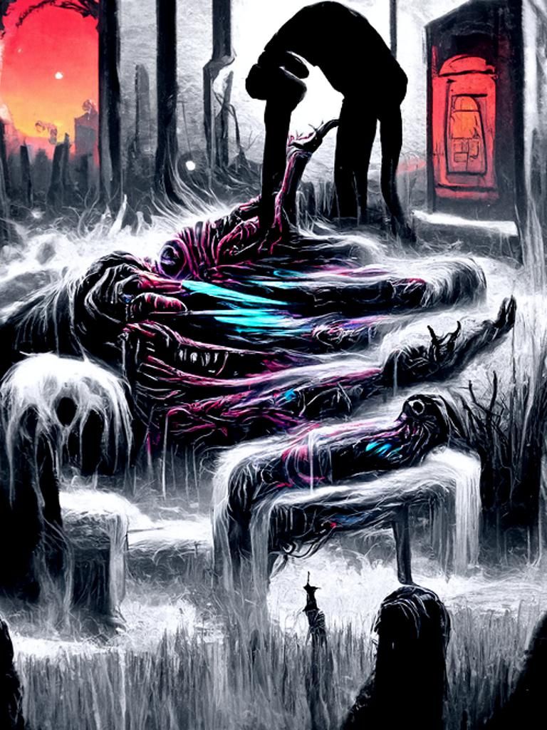 Eerie Horror Scene: Lesser Banishing Ritual by Mumford