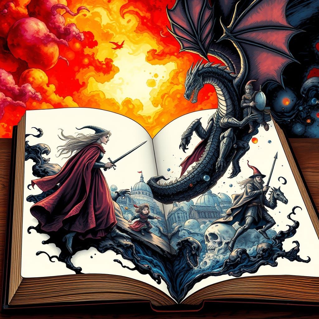 Ink River Dreams: Fantasy Art from Open Book