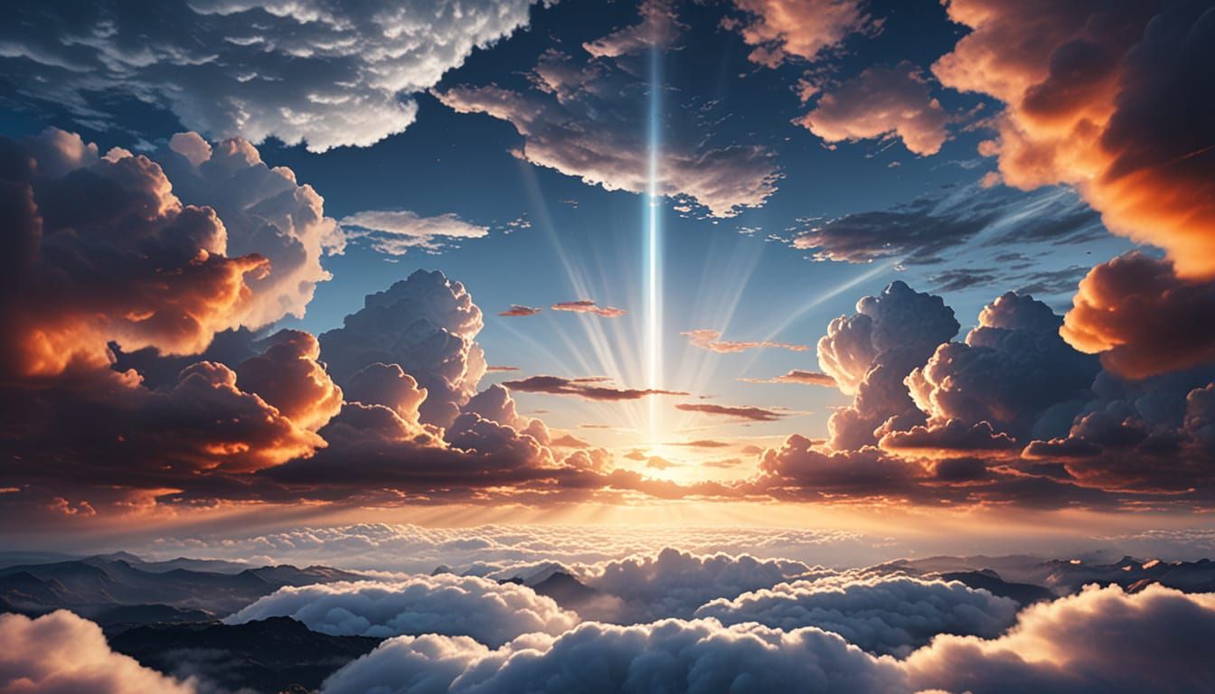 Ethereal Heavenly Scene of Peace