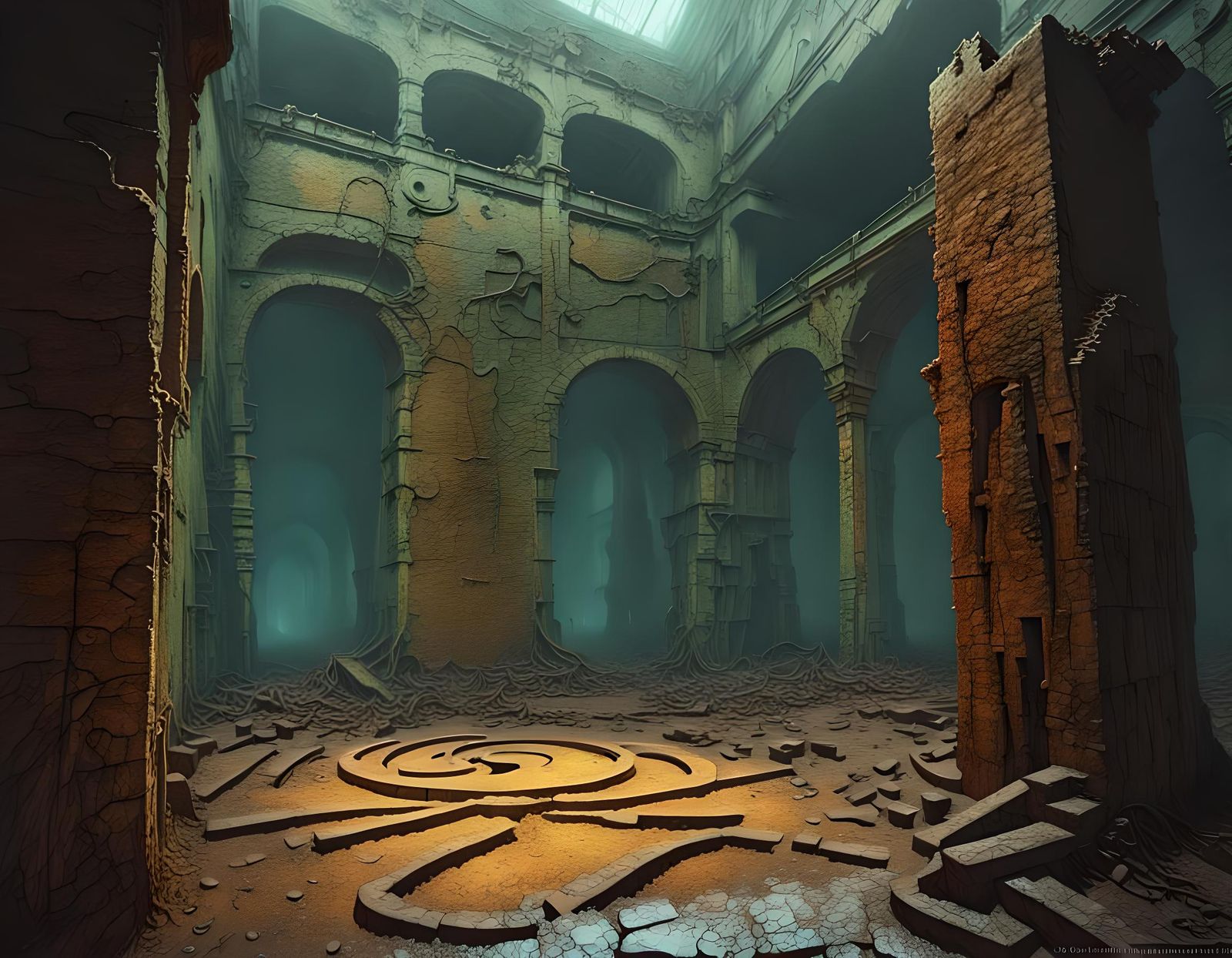 A crumbling labyrinth.