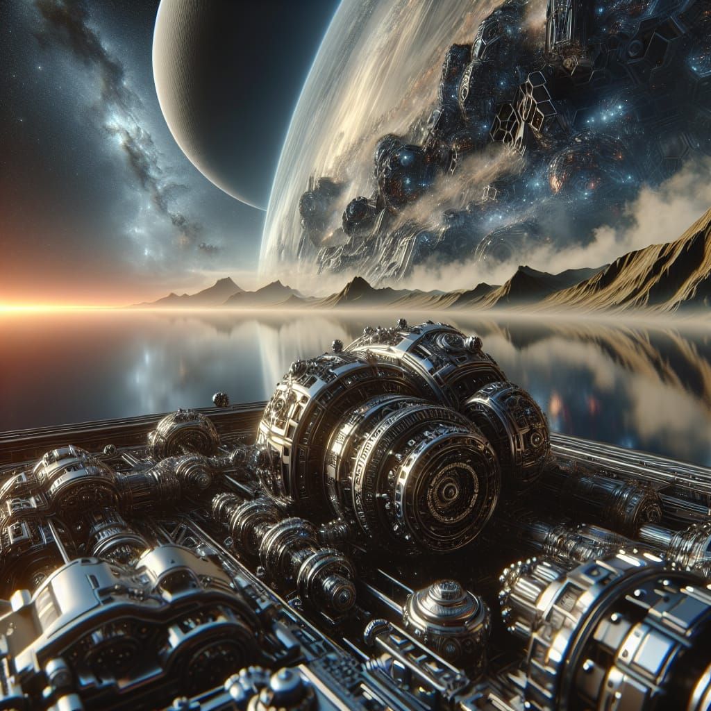 Futuristic Space Vehicle in Epic Cinematic Style