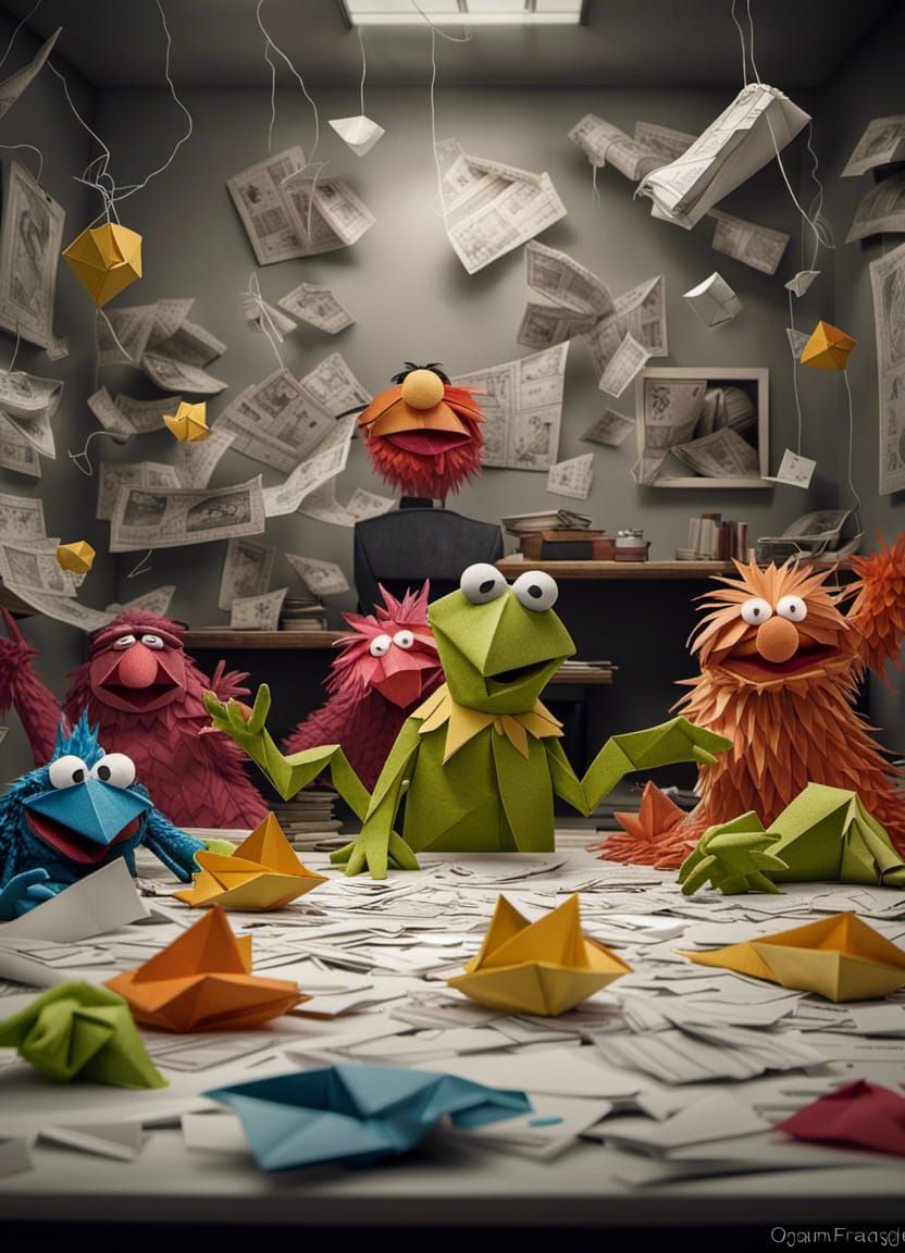 Origami Muppets: Epic Cinematic Masterpiece