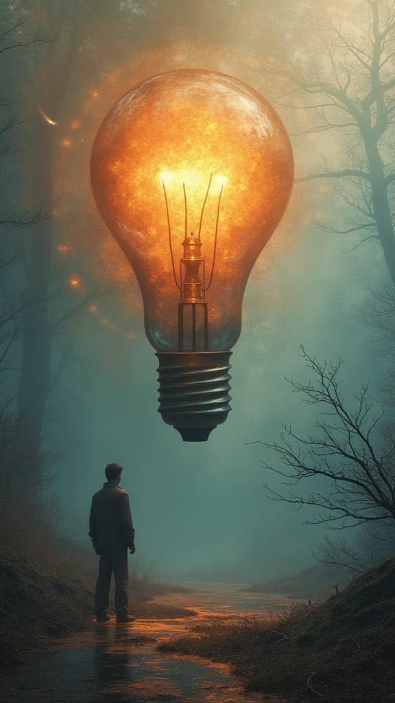 Abstract Void Landscape in Digital Art